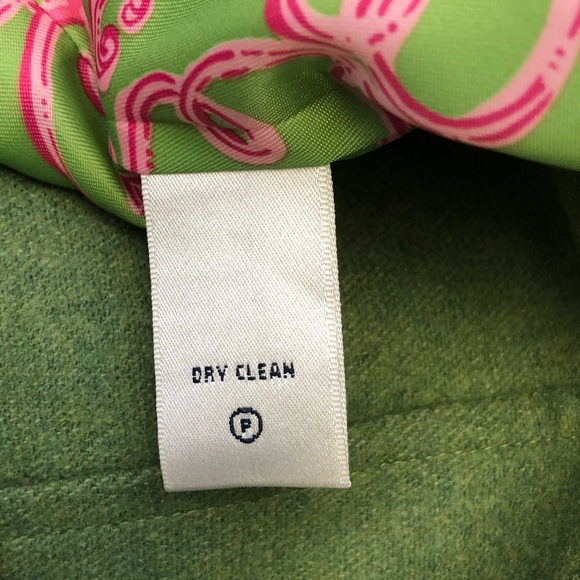 Vintage Lilly Pulitzer Wool Blend Blazer Jacket Green Size 4 - Picture 11 of 13